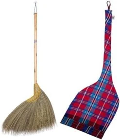 SN SKENNOVA - 1 Piece Of Asian Broom Whisk Broom Thai Natural Grass Broom Solid Wood Handle Rattan Hand Grip (Kong Grass, 39 Inch) -Household Cleaning Supply Store 41eRavJBKlL. AC