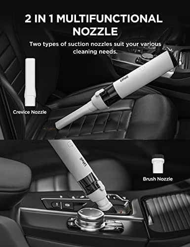 LiTHELi Handheld Vacuum Cleaner Cordless,10000Pa Suction Power With Rechargeable U Battery Ultra Lightweight Mini Car Vacuum 5 LiTHELi Handheld Vacuum Cleaner Cordless,10000Pa Suction Power With Rechargeable U Battery Ultra Lightweight Mini Car Vacuum - Image 3
