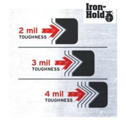 Iron-Hold - 1416608 Contractor Trash Bags - 45 Gallon, 3 Mil - Heavy Duty Industrial Strength, 18ct -Household Cleaning Supply Store 41fk14YYe5L