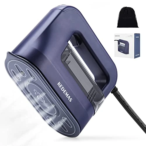 Travel Steamer For Clothes, KEDEMAS 1300W Powerful Handheld Garment Fabric Iron, Horizontal And Vertical Ironing 4 In 1, 40s Fast Heat-up, Portable Mini Steaming Iron For Home And Traveling, Dark Blue 3 Travel Steamer For Clothes, KEDEMAS 1300W Powerful Handheld Garment Fabric Iron, Horizontal And Vertical Ironing 4 In 1, 40s Fast Heat-up, Portable Mini Steaming Iron For Home And Traveling, Dark Blue