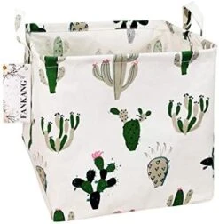 FANKANGSquare Nursery Hamper Storage Bins Canvas Laundry Basket Foldable With Waterproof PE Coating Large Storage Baskets Gift Baskets For Children, Office, Bedroom, Clothes,Toys (Square Black Lines) -Household Cleaning Supply Store 41gnGaGfPOL. AC