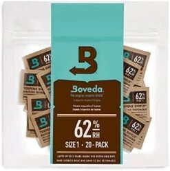 Boveda 62% Two-Way Humidity Control Packs For Storing 1/8 Oz – Size 1 – 20 Pack – Moisture Absorbers For Small Storage Containers – Humidifier Packs – Hydration Packets In Resealable Bag -Household Cleaning Supply Store 41gp7oZ5XmL. AC