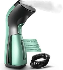 ISteam Steamer For Clothes [Luxury Edition] Powerful Dry Steam. Multi-Task: Fabric Wrinkle Remover- Clean- Refresh. Handheld Clothing Accessory. For All Kind Of Garments. Home/Travel [MS208 Gold] -Household Cleaning Supply Store 41gz77CMDPL. AC