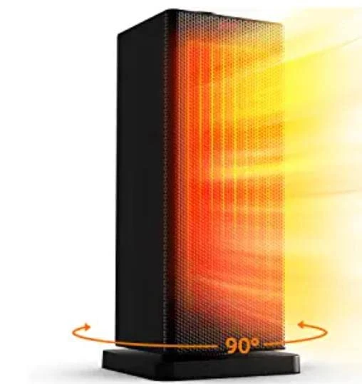Space Heater, Portable Electric Heater For Bedroom, Ceramic Heater With Thermostat & 90° Oscillation For Large Room Indoor Use, Safe For Children And Pets With Tip-Over & Overheat Protection 3 Space Heater, Portable Electric Heater For Bedroom, Ceramic Heater With Thermostat & 90° Oscillation For Large Room Indoor Use, Safe For Children And Pets With Tip-Over & Overheat Protection
