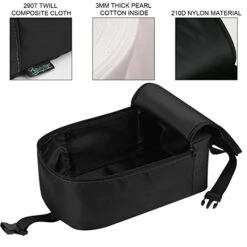 Beautyflier Travel Steamer Bag For Conair Clothes Steamer Storage, Portable Steamer Carrying Case Handheld Steamer Holder Iron Case Organizer With Hanging Buckle Strap (Black)