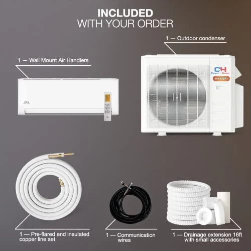 Cooper & Hunter Hyper Heat 12,000 BTU 21 SEER 11 HSPF 230V Ductless Mini-Split Air Conditioners -22F Heat Pump With 16FT Installation Kit 4 Cooper & Hunter Hyper Heat 12,000 BTU 21 SEER 11 HSPF 230V Ductless Mini-Split Air Conditioners -22F Heat Pump With 16FT Installation Kit - Image 2
