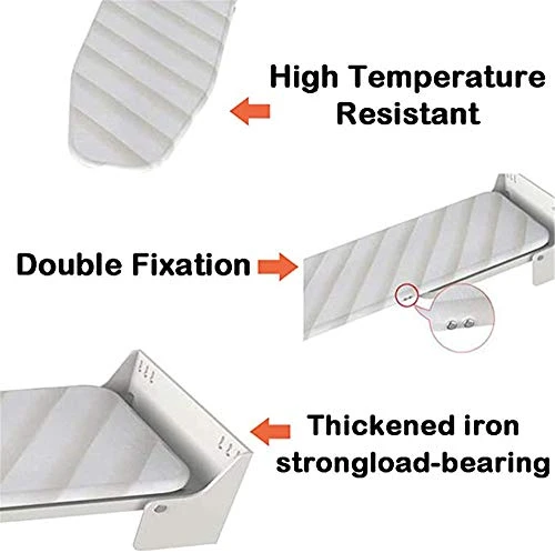 BYHai Wall Mounted Iron Board Fold Away Ironing Board With Heat Resistant Cover 5 BYHai Wall Mounted Iron Board Fold Away Ironing Board With Heat Resistant Cover - Image 3