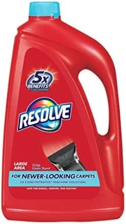 Resolve Steam Carpet Cleaner Solution Shampoo, 60oz, Crisp Linen, 2X Concentrate, Safe For Bissell, Hoover & Rug Doctor 12 Resolve Steam Carpet Cleaner Solution Shampoo, 60oz, Crisp Linen, 2X Concentrate, Safe For Bissell, Hoover & Rug Doctor -Household Cleaning Supply Store 41kK vlNV6L. AC