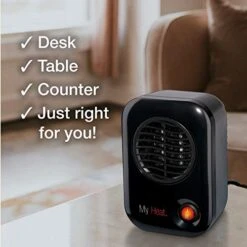 Lasko MyHeat Personal Mini Space Heater For Home With Single Speed, 6 Inches, Black, 200W, 100 -Household Cleaning Supply Store 41kpwVKcwhL