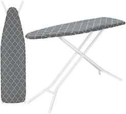 Tidy Zebra Space Saving Ironing Board Made In USA – Compact Standard Ironing Table With Extra Thick Cotton Ironing Boards Cover – Collapsible Ironing Board For Easy Storage Height Adjustable (13x53) -Household Cleaning Supply Store 41kuN0eliYL. AC