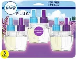 Febreze Odor-Fighting Fade Defy PLUG Air Freshener Refill, Mediterranean Lavender, (3) .87 Fl. Oz. Oil Refills 19 Febreze Odor-Fighting Fade Defy PLUG Air Freshener Refill, Mediterranean Lavender, (3) .87 Fl. Oz. Oil Refills -Household Cleaning Supply Store 41lMirUCzWL. AC