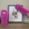 Gift Republic Fuzzy Pink Llama Duster, - GR450039