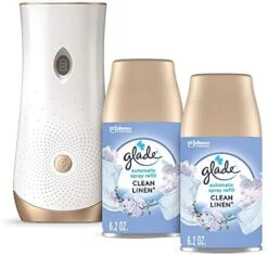 Glade® Glade Automatic Spray Refill And Holder Kit, Air Freshener For Home And Bathroom, Cashmere Woods, 6.2 Oz, 2 Count -Household Cleaning Supply Store 41mHSiNlUyL. AC