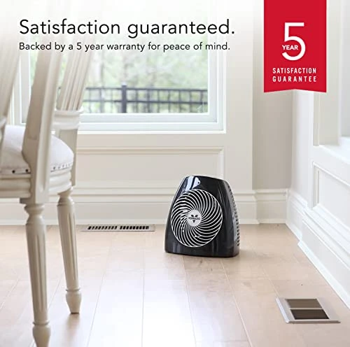 Vornado MVH Vortex Heater With 3 Heat Settings, Adjustable Thermostat, Tip-Over Protection, Auto Safety Shut-Off System, Whole Room, Black 7 Vornado MVH Vortex Heater With 3 Heat Settings, Adjustable Thermostat, Tip-Over Protection, Auto Safety Shut-Off System, Whole Room, Black - Image 5