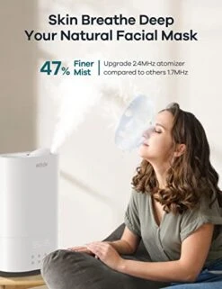 WELOV Air Humidifiers For Bedroom Large Room 5X Faster, 6L BoostMist™ Quiet Ultrasonic Cool Mist Humidifier For Plants/Kids, 90hrs Air Vaporizer With Humidistat, Night Light, Timer, No Leaks 11 WELOV Air Humidifiers For Bedroom Large Room 5X Faster, 6L BoostMist™ Quiet Ultrasonic Cool Mist Humidifier For Plants/Kids, 90hrs Air Vaporizer With Humidistat, Night Light, Timer, No Leaks -Household Cleaning Supply Store 41n6Es2r73L