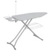 STO STO Ironing Board 48" X 18" With Iron Holder, Cord Holder And Clothes Rack, Adjustable Height 27" To 37", Full Size Foldable Iron Board With Silver Coated Cotton Removable Cover, Gray Checkered 1 STO STO Ironing Board 48" X 18" With Iron Holder, Cord Holder And Clothes Rack, Adjustable Height 27" To 37", Full Size Foldable Iron Board With Silver Coated Cotton Removable Cover, Gray Checkered -Household Cleaning Supply Store 41nLVIYgkRL