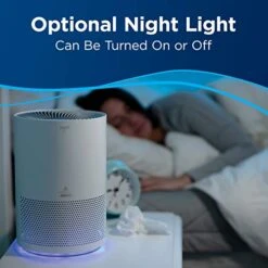 Bissell MYair, 2 Pack, Purifier With High Efficiency And Carbon Filter For Small Room And Home, Quiet Bedroom Air Cleaner For Allergies, Pets, Dust, Dander, Pollen, Smoke, Odors, Timer, 27809, 2 Count -Household Cleaning Supply Store 41o5ZBZWkiL