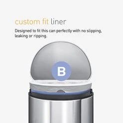 Simplehuman Code B Custom Fit Drawstring Trash Bags In Dispenser Packs, 90 Count, 6 Liter / 1.6 Gallon, White -Household Cleaning Supply Store 41o8abs9kwL