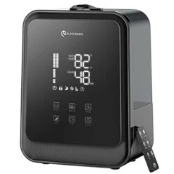 Elechomes HTJ-2119 Ultrasonic Humidifier 4.5L(1.19Gal) Vaporizer Cool Mist For Large Room Baby Bedroom With Remote Control, Large LED Touch Display, Whisper-Quiet, Child Lock, Lasts Up To 38 Hours
