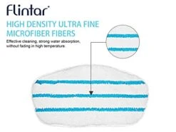 Flintar Replacement Steam Mop Pads, Compatible With PurSteam PureSteam ThermaPro 211 10-in-1 Steam Mop Cleaner, 8-Pack -Household Cleaning Supply Store 41ode8bPUTL