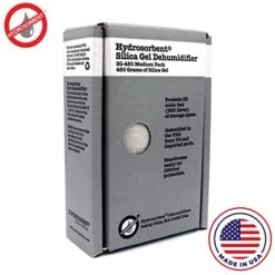 HYDROSORBENT® Gun Safe Dehumidifier Rechargeable Silica Gel 450 Gram Carton. Moisture Absorber. Reusable Desiccant Dehumidifier For Gun Safe – Made In USA Silica Gel Desiccant. 1 Unit - SG450 -Household Cleaning Supply Store 41ogBnK82TL