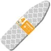 Ironing Board Cover And Pad, Standard Size 15" X 54" Iron Board Replacement Cover, 4 Layers Extra Thick Iron Board Cover Resist Scorching And Staining With Elastic Edge And 2 Fastener Straps -Household Cleaning Supply Store 41ondEjEt7L