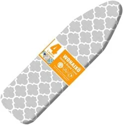 Ironing Board Cover And Pad, Standard Size 15" X 54" Iron Board Replacement Cover, 4 Layers Extra Thick Iron Board Cover Resist Scorching And Staining With Elastic Edge And 2 Fastener Straps -Household Cleaning Supply Store 41ondEjEt7L. AC 1