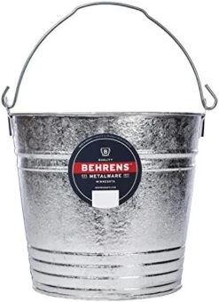 Behrens Hot-Dipped Galvanized Steel Utility Pail, 22-Quart, Assorted -Household Cleaning Supply Store 41pdxXBpmiL. AC