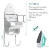 Iron Board Hanger Wall Mount Electric Iron Holder Iron And Ironing Board Storage Organizer Shelf With Removable Hooks For Household Bathroom Laundry Room(White) -Household Cleaning Supply Store 41prkX0p1kL