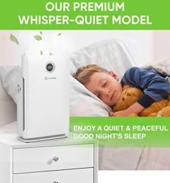 InvisiClean Claro Air Purifier For Home, Large Rooms Up To 1651 Sq Ft, 99.989% 0.1 Micron H13 True HEPA Filter, UV Air Purifier For Home Bedroom With Auto, Ion, Sleep, PM2.5, Timer, IC-4524 -Household Cleaning Supply Store 41qVjoVIiyL