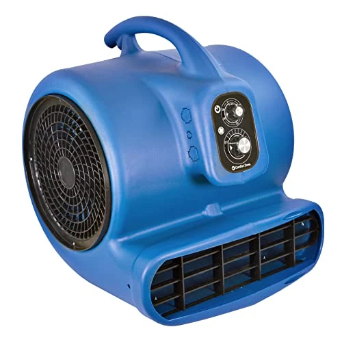 Comfort Zone CZBC121T 1/2HP High Velocity Air Mover, 3-Speeds, Timer, Adjustable Angles, Blue 3 Comfort Zone CZBC121T 1/2HP High Velocity Air Mover, 3-Speeds, Timer, Adjustable Angles, Blue