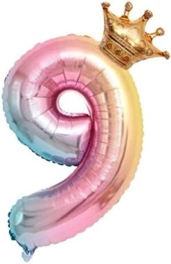 Ntpwenla Aluminum Film 32 Inch Digital Crown Foil Number Balloons Gradient Color Digital Balloon,Baby Birthday Shower Wedding Anniversary Balloon (1) 19 Ntpwenla Aluminum Film 32 Inch Digital Crown Foil Number Balloons Gradient Color Digital Balloon,Baby Birthday Shower Wedding Anniversary Balloon (1) -Household Cleaning Supply Store 41r3wqTmKL. AC