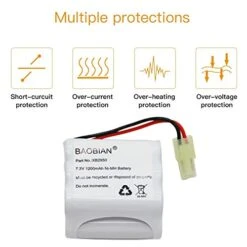 BAOBIAN XB2950 7.2V 1200mAh Ni-Mh Battery Pack Compatible With Shark V2950 V2950A V2945Z V2945 Floor & Carpet Sweeper -Household Cleaning Supply Store 41rJnfSD6EL