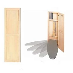 Hideaway Ironing Board Supreme Unfinished Maple With Raised Panel Door