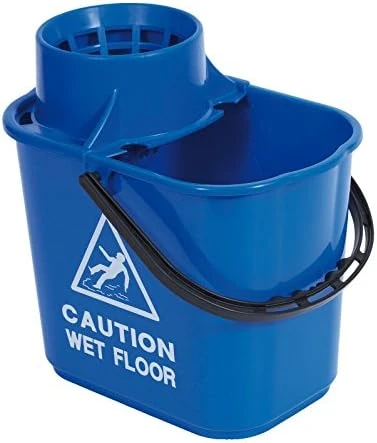 2Work Plastic Mop Bucket With Wringer 15 Litre Blue 102946BU 3 2Work Plastic Mop Bucket With Wringer 15 Litre Blue 102946BU