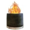 Roundfire Concrete Tabletop Fire Pit - Ethanol Fire Pit, Fire Bowl, Mini Personal Fireplace For Indoor & Garden - Bio Ethanol Fuel -Household Cleaning Supply Store 41rouVF0crL