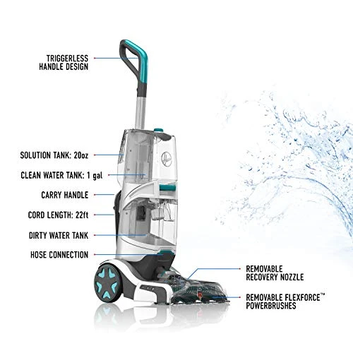Hoover Smartwash Automatic Carpet Cleaner With Free & Clean Carpet Cleaning Solution (50 Oz), FH52000, AH30952 7 Hoover Smartwash Automatic Carpet Cleaner With Free & Clean Carpet Cleaning Solution (50 Oz), FH52000, AH30952 - Image 5