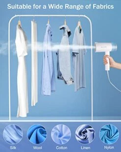 BEAUTURAL Steamer For Clothes, Foldable Handheld Clothing Wrinkles Remover For Garments, 30-Second Fast Heat-up, Portable Fabric Steamer For 120V Countries, Not For Use In 220V Such As Europe 11 BEAUTURAL Steamer For Clothes, Foldable Handheld Clothing Wrinkles Remover For Garments, 30-Second Fast Heat-up, Portable Fabric Steamer For 120V Countries, Not For Use In 220V Such As Europe -Household Cleaning Supply Store 41rxV75BUfL