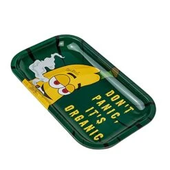 Household Cleaning Supply Store 18 Smoke Cargo Metal Rolling Tray - Medium - 7" X 11" (Banana)