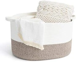 INDRESSME XXXLarge Woven Rope Basket 21" X 14" Blanket Storage Basket With Long Handles Decorative Clothes Hamper Basket Extra Large Baskets For Blankets Pillows 25 INDRESSME XXXLarge Woven Rope Basket 21" X 14" Blanket Storage Basket With Long Handles Decorative Clothes Hamper Basket Extra Large Baskets For Blankets Pillows -Household Cleaning Supply Store 41tjtQkgv L. AC