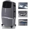 Honeywell 525 CFM 3-Speed Outdoor Rated Portable Evaporative Cooler (Swamp Cooler) For 491 Sq. Ft. With GFCI Cord 1 Honeywell 525 CFM 3-Speed Outdoor Rated Portable Evaporative Cooler (Swamp Cooler) For 491 Sq. Ft. With GFCI Cord -Household Cleaning Supply Store 41u7cNnx03L