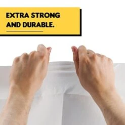 100 Disposable Linen Feel Guest Towels - Paper Hand Towels For Bathroom - Cloth Like White Paper Towel - Cocktail Hand Napkins - Highly Absorbent, Soft Fancy Guest Hand Towels 12" X 17" (Pack Of 100) 14 100 Disposable Linen Feel Guest Towels - Paper Hand Towels For Bathroom - Cloth Like White Paper Towel - Cocktail Hand Napkins - Highly Absorbent, Soft Fancy Guest Hand Towels 12" X 17" (Pack Of 100) -Household Cleaning Supply Store 41w2JqzzZjL