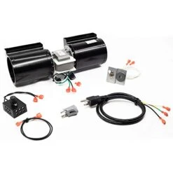 FireplaceBlowersOnline GFK-160 Fireplace Blower Kit For Heat N Glo, Hearth And Home, Quadra Fire, GTI, Fasco, Regency, Royal, Jakel, Nordica, Rotom | Ball Bearing, Quiet, High Air Flow