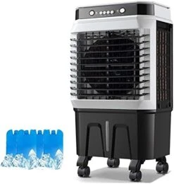 BeiLiHe Portable Evaporative Air Cooler, 3 Speeds Cooling Fan With 4 Ice Box, 120°Oscillation Swamp Cooler With 4 Universal Wheel, 40L Water Tank, Mechanical & Remote Control (Color : Mechanical) -Household Cleaning Supply Store 41xORyXRt8L. AC