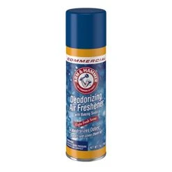 Arm & Hammer Baking Soda Air Freshener, Light Fresh, 7 Oz Aerosol Spray, 12/Carton