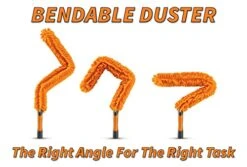 Extend-A-Reach Dusting Kit For Extension Pole Or By Hand // Twist On Duster Cleaning Kit Includes 3 Attachments // Cobweb Brush // Feather Duster And Flexible Ceiling Fan Duster (Pole Sold Separately) -Household Cleaning Supply Store 41xykoJfISL