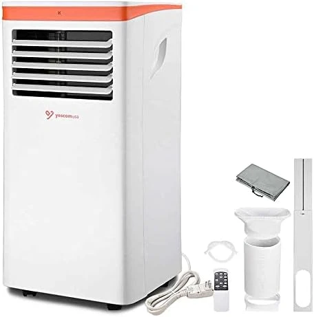 Yescom 10,000 BTU Portable Air Conditioner For Rooms Up To 300 Sq. Ft Compact Home AC Unit With Built-in Dehumidifier & Fan & Sleep Modes Remote Control Dust Cover Window Mount Kit For Home/Office 9 Yescom 10,000 BTU Portable Air Conditioner For Rooms Up To 300 Sq. Ft Compact Home AC Unit With Built-in Dehumidifier & Fan & Sleep Modes Remote Control Dust Cover Window Mount Kit For Home/Office - Image 7