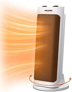 PELONIS PTH15A2BGB 1500W Fast Heating Space Heater, Programmable Thermostat, Easy Control, Widespread Oscillation, Over Heating & Tip-over Switch Protection, 7.72 X 7.72 X 17.76 Inches, Gray -Household Cleaning Supply Store 41zRb4F1 IL. AC