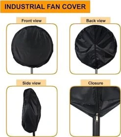 Ziivita Fan Cover - Outdoor Waterproof Fan Covers - Outside Large Stand Up Pedestal And Wall Mount Industrial Fan Cover In Heavy Duty Material Fit 20" Fan -Household Cleaning Supply Store 41zpaZCrX0L