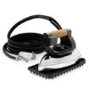 Reliable 2150IR Commercial Steam Iron 120V X-Long Hose Iron 3.9 LB 11.5’ Long Steam Hose With Quick-Release Steam Plug Aluminium Soleplate, Cork Handle, Heat Resistant Iron Pad, 800W -Household Cleaning Supply Store 41zwT8BoQ9L